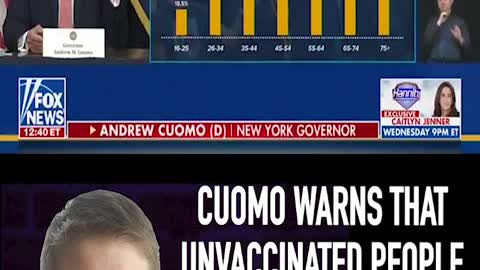 CUOMO WARNS UNVACCINATED PEOPLE COULD KILL GRANDMAS