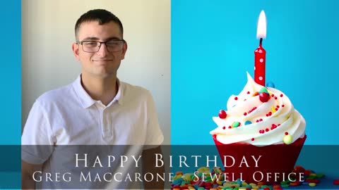 Happy birthday to Greg in the Sewell office, from your Medcorps Family.