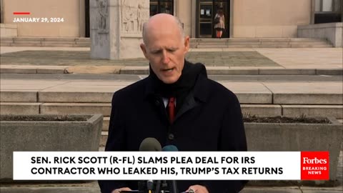 Rick Scott Rips AG After 'Sweetheart Deal' For IRS Contractor Who Released Trump Tax Return.