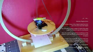 Statorless Permanent Magnet Motor with Servo Swinging a Weight 2