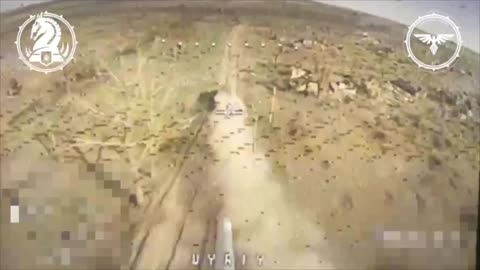 Ukrainian RPG Drones Smash into a Mass of Russian Soldiers Riding on top of APCs