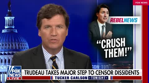 WATCH: Ezra Levant on Tucker Carlson Tonight discussing Trudeau's plans to license journalism