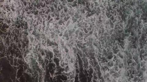 Crashing Waves Filmed from Above Test Overwrite