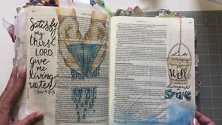 Gospels Flip Through - Bible Journaling (from Lovely Lavender Wishes)