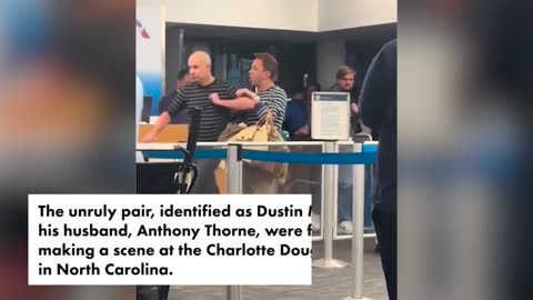 Couple seen in shocking meltdown at Charlotte airport, screaming expletives at woman in wheelchair