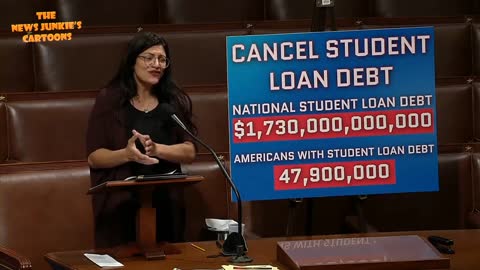 Democrat Tlaib believes the American people should pay for her debt.