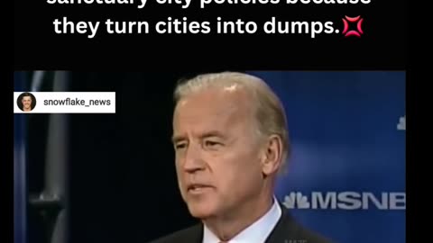 When Biden was against sanctuary city policies