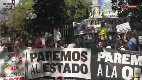 Terra SOS-tenible Manifestación "Paremos al Estado, Paremos a la OMS" Madrid Sep.2022 (Vídeo 3)