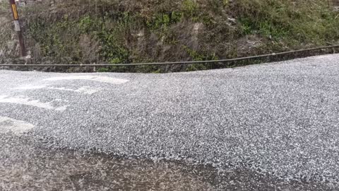 First dangerous hailstorm in shillong