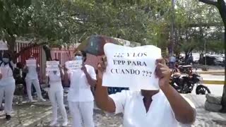 Enfermeras protestan