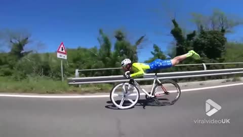 Superman of cycling is back again || Viral Video UK