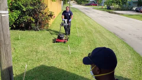 Firefighters save Vietnam vet who passed out mowing his lawn, finish cutting for him