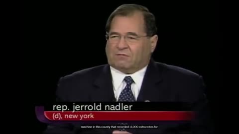 Rep. Jerry Nadler in 2004 hacking these machines, you could steal millions of votes