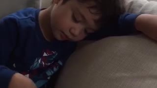 Child Falls Asleep While Eating Chips