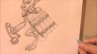 How to Draw a Kobold Monster - Fantasy Art