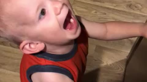 Funny toddler talking