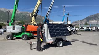 Solar Light Tower 4 KW 2012 Progress Solar Solutions SLT800 Portable Trailer Mounted