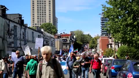 MASSIVE Protest - Montreal Quebec freedom march ( September 12th 2020 )
