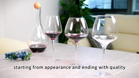 Burgundy red wine glass