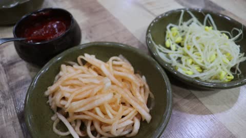 Korean traditional food, perilla seed kalguksu[noodle]