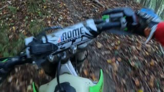 Kawasaki KX250 riding through West Virginia!