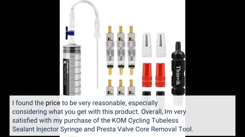 Buyer Feedback: KOM Cycling Tubeless Sealant Injector Syringe and Presta Valve Core Removal Too...