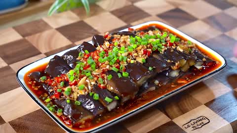 Steamed eggplant, fried and not drenched with oil, must be arranged by friends who are afraid of bei