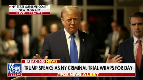 MUST WATCH Trump Statements After Day 1 of Trial in NYC