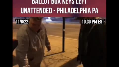 Project Veritas: Ballot Box Keys Left Unattended on Top of Philadelphia Ballot Drop Box on Election Night