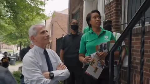 Dr Fauci - DC Mayor Bowser going door to door - bullying people to get vaccinated