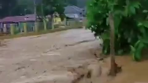 Floods around Gunung Jerai, Kedah