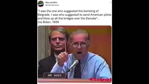 1999 : Biden Bragging About Bombing Belgrade