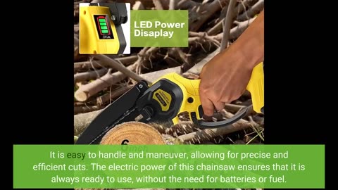 Read Ratings: Mini Chainsaw,Portable Electric Best Chainsaw Cordless,Small Handheld Chain Saw P...