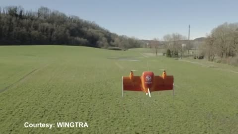 Wingtra drone is helicopter-plane hybrid