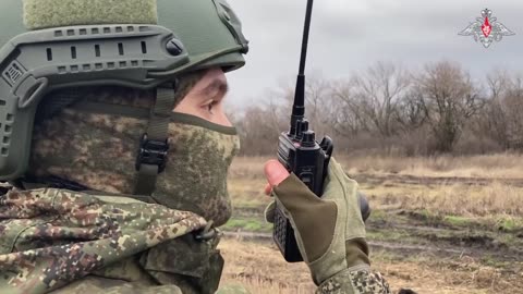 Uragan multiple-launch rocket systems of the Western Military District carry out mission