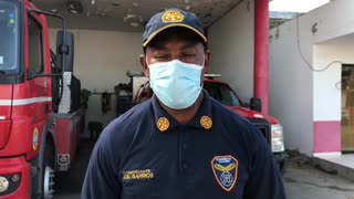 Habla comandante del Cuerpo de Bomberos