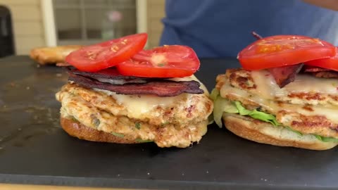Recipe for Chicken Smash Burgers on the Griddle