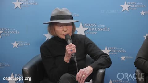 Holocaust-Überlebende Vera Sharav spricht am 23. Januar 2022 in Brüssel über das Corona-Geschehen