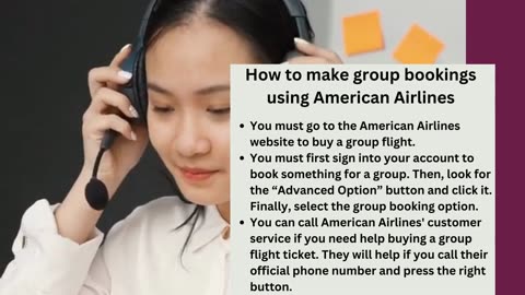 American Airlines Group Booking Reservations