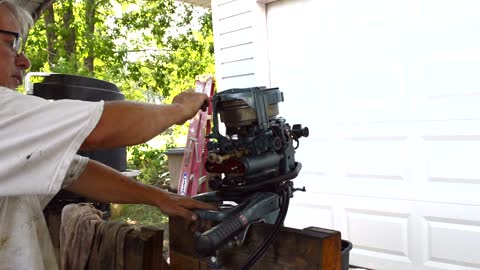 1956 Evinrude Fleetwin 7.5 hp part 2 #nashville #tennessee #percypriestlake