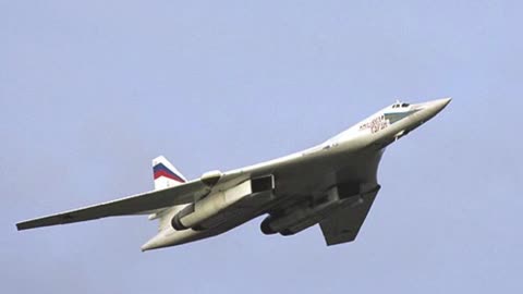 Russia says its TU-160 strategic bombers conducted routine flight over Arctic (video)