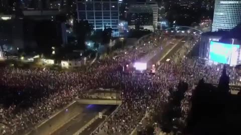 BREAKING: Tens of Thousands rally across Israel against Netanyahu's gov't.