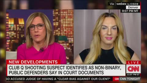 Transgender woman on CNN says she can look at the mugshot of the Colorado Springs gunman and know that he's not non-binary