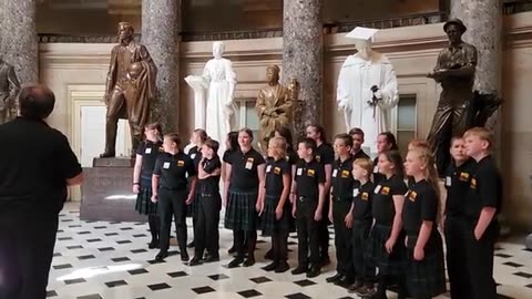 Unprecedented: Children's Choir Stopped Midway by Capitol Police During National Anthem!