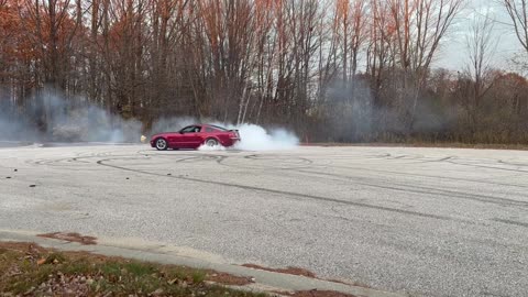 Mustang smoke show