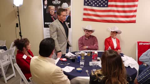 VD2-6 Candidate House Darin Mitchell Speaking 2 supporters and Mr. Finchem + Mrs. Shamp