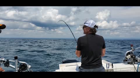 Fishing Off Newcastle Lake Ontario Canada 07 12 2020