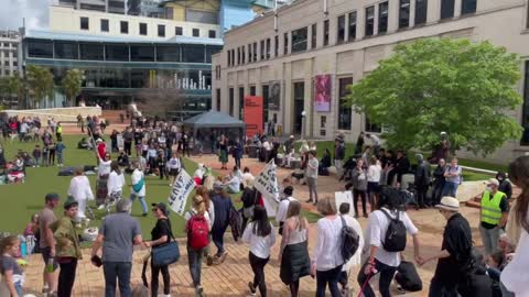 My Body My Choice! Civic Square Wellington 30 Oct 2021