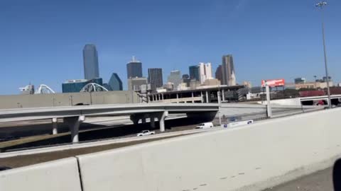 Stuck in traffic in Dallas