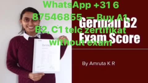 Goethe-C1 Certificate for sale in Germany - WhatsApp : +31 6 87546855